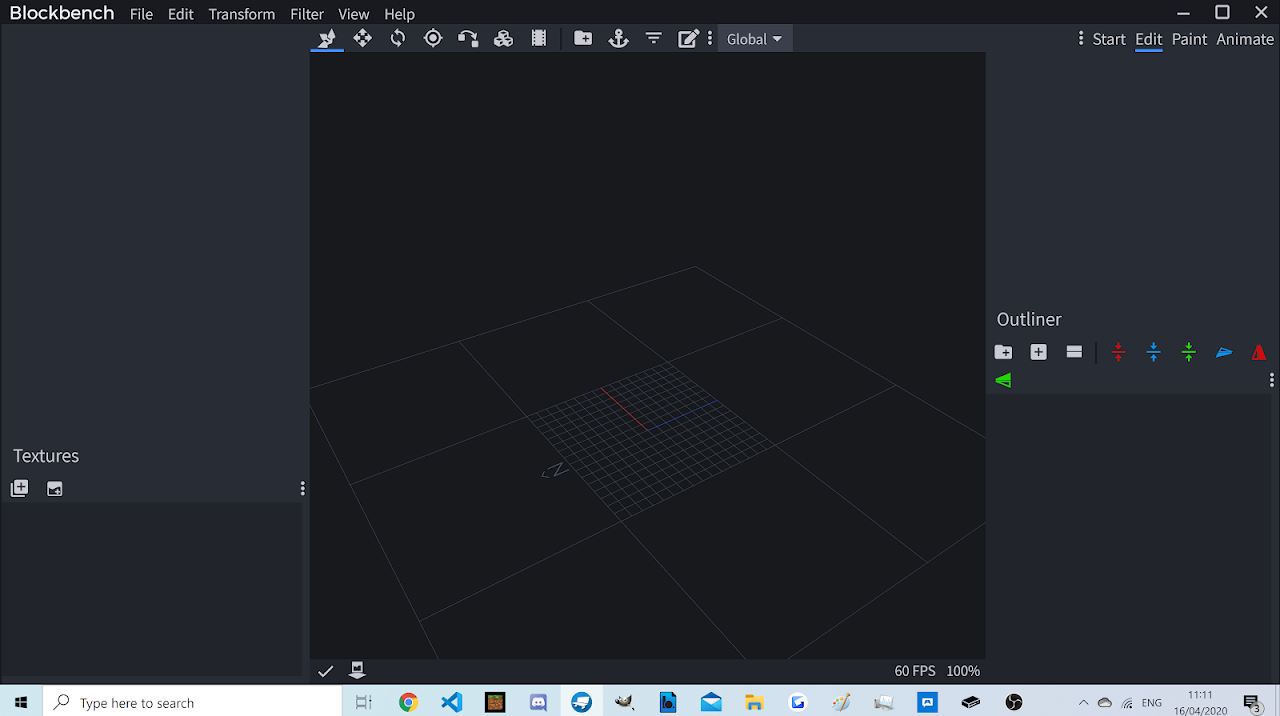 Blockbench Main Editor Interface